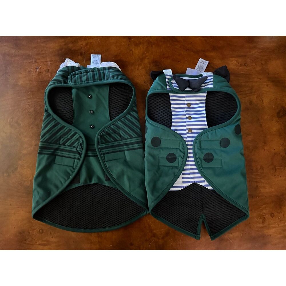 Walt Disney World Haunted Mansion Dog Costume Ghost Host and Hostest Lot of 2